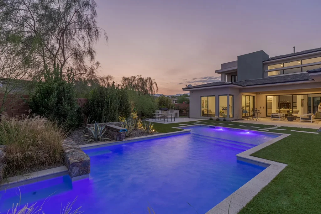 Gallery - Watters Aquatech Pool & Spa New backyard pool construction with decking in Las Vegas