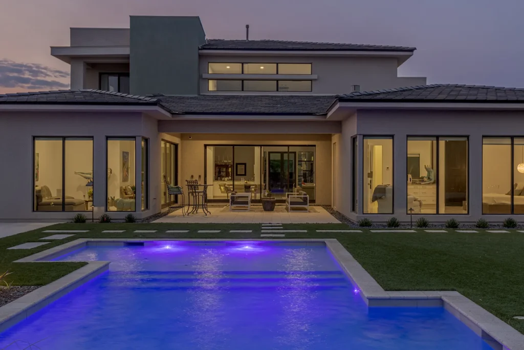 Gallery - Watters Aquatech Pool & Spa Custom pool build with Pebble Tec finish in Las Vegas