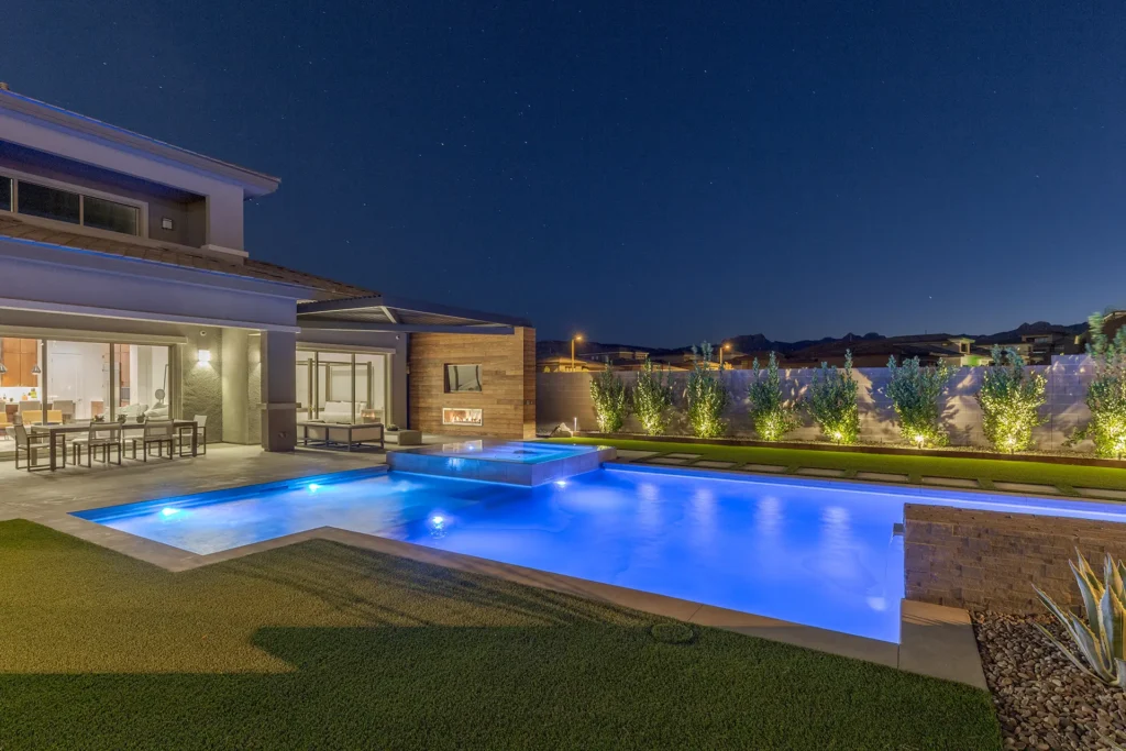 Gallery - Watters Aquatech Pool & Spa Backyard pool renovation completed by Watters Aquatech Las Vegas